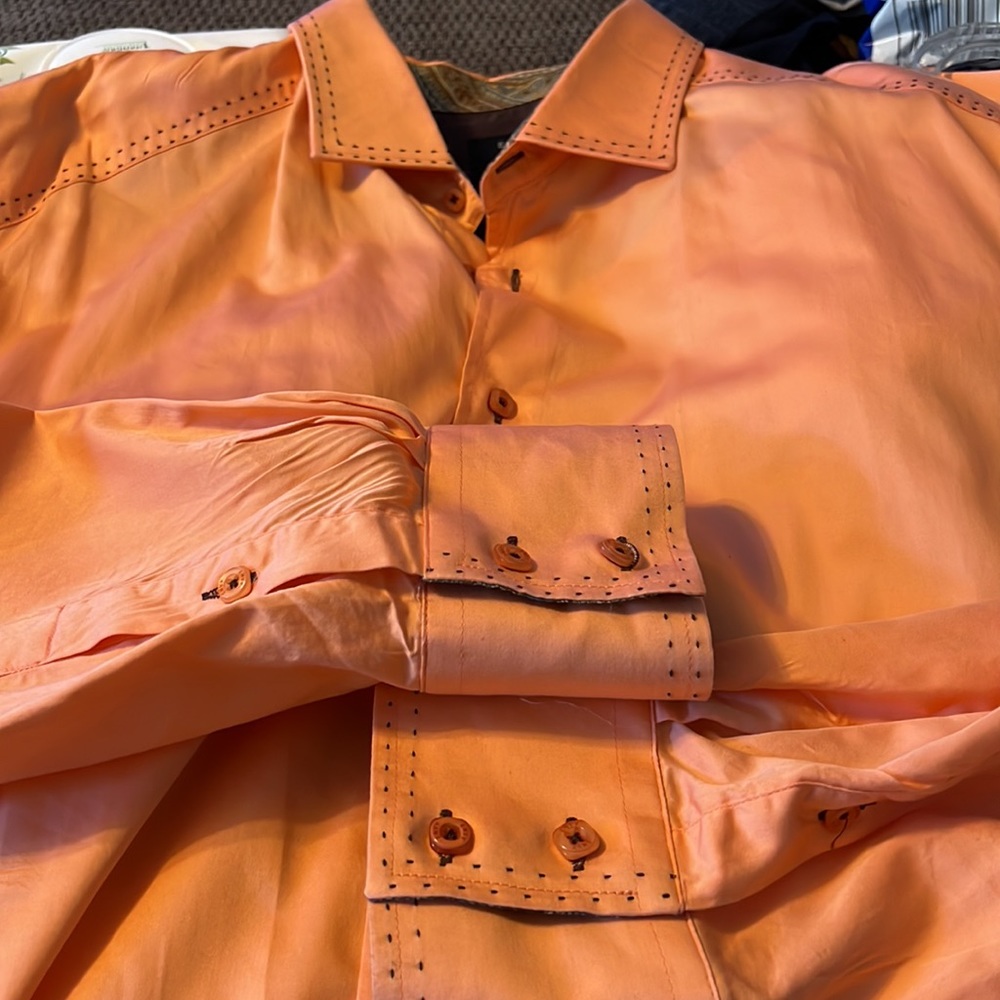 Men’s Casual Dress Shirt; Envy; 5XL-Slim Fit